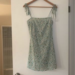 Flowery mini dress